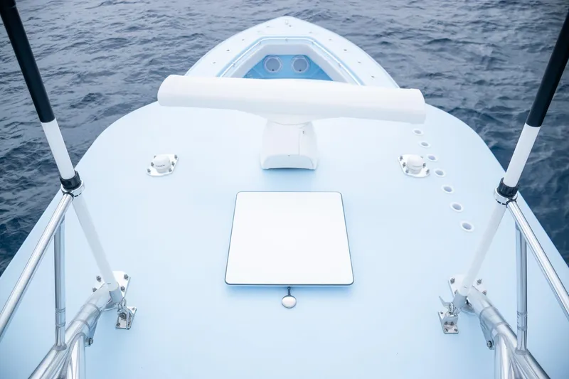 Slide: The Image of Contender 44 ST 2026 boat deck on open sea. - 34