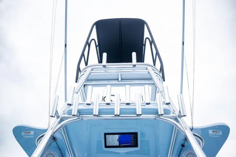 Slide: The Image of 2026 Contender 44 ST boat tower with rod holders. - 45