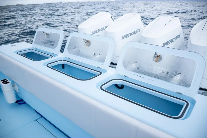 Slide: The Image of Contender 44 ST 2026 with Mercury engines on open sea. - 54