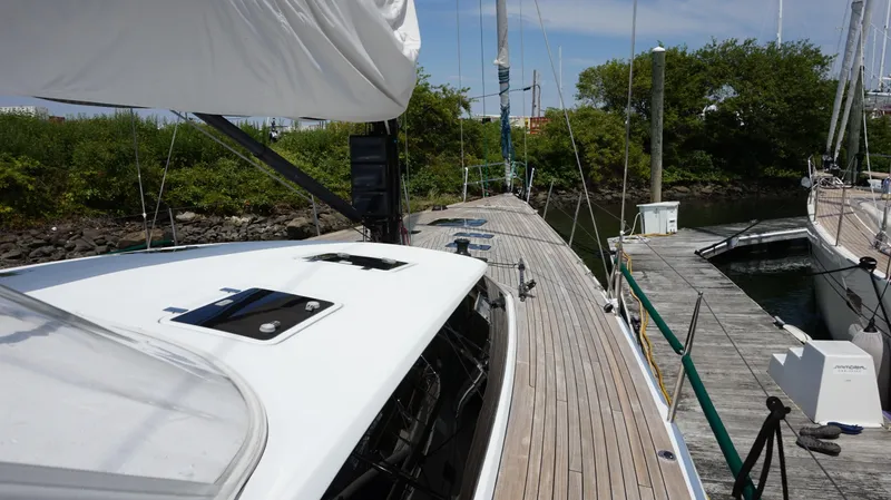 Slide: The Image of Reichel/Pugh 2007 sailboat docked on a sunny day. - 21