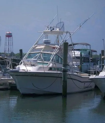 Slide: The Image of Grady-White Marlin / 2003 4 Stroke Yamahas 1989 - 1