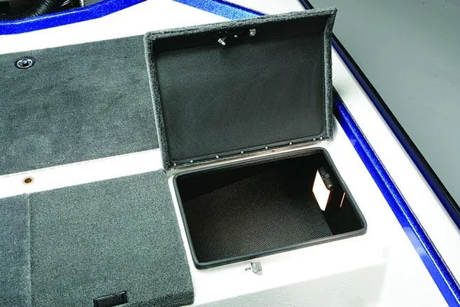 Slide: The Image of 2021 Bullet 21XRD boat interior with steering wheel and dashboard controls. - 7