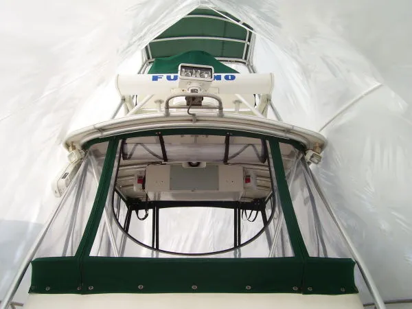 Slide: The Image of Pursuit 2870 Offshore with factory tower 1999 - 9