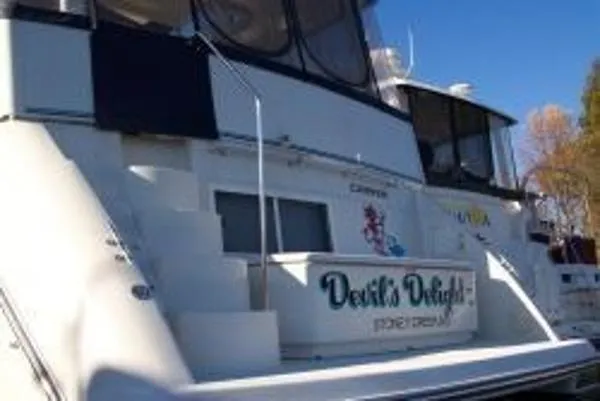Slide: The Image of Carver Yachts 355 Aft Cabin 1995 - 4