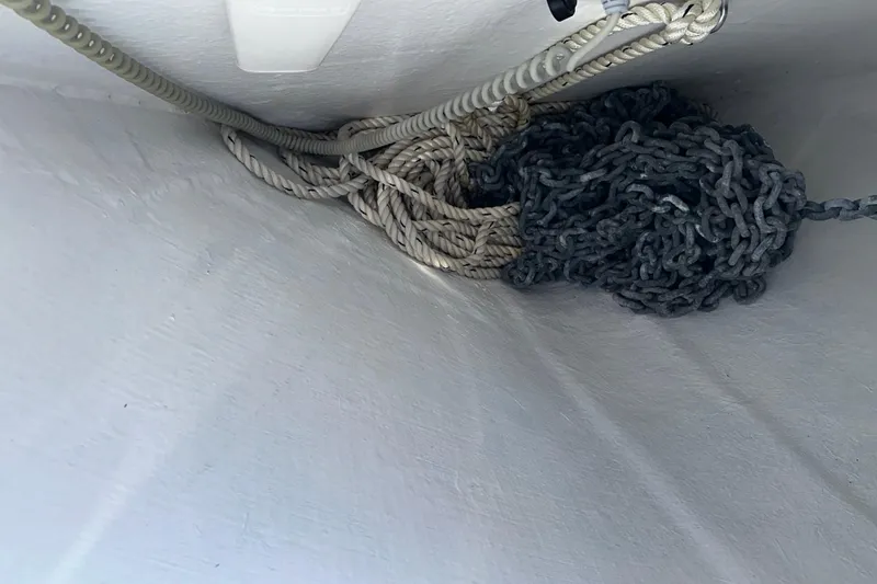 Slide: The Image of Rope and chain storage on 2021 Beneteau Swift Trawler 41 Fly. - 25