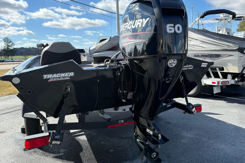 Slide: The Image of 2017 Tracker Pro Team 175 TXW boat with Mercury 60 outboard motor. - 2