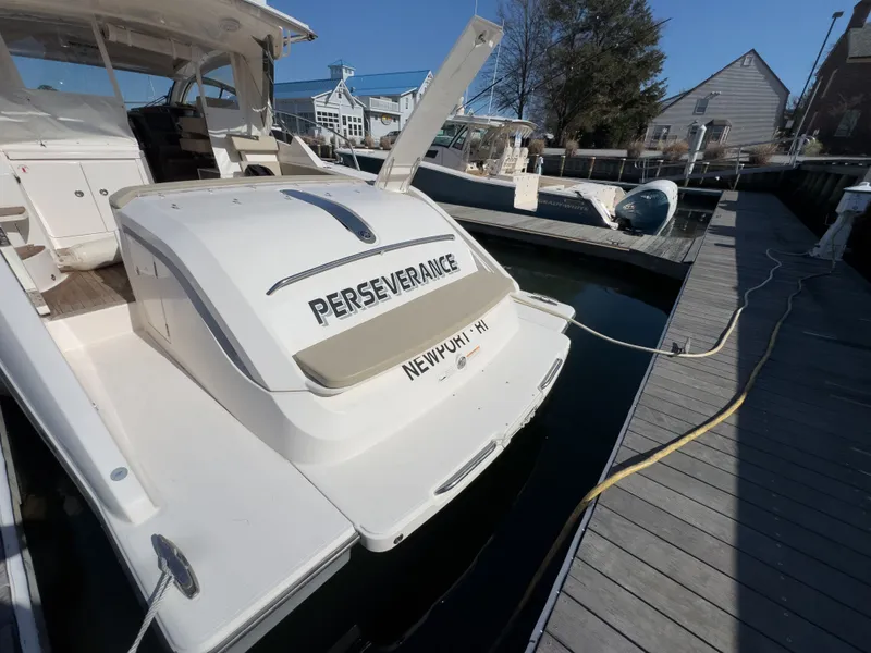 Slide: The Image of 2015 Pursuit SC 365i Sport Coupe docked in Newport, RI. - 41