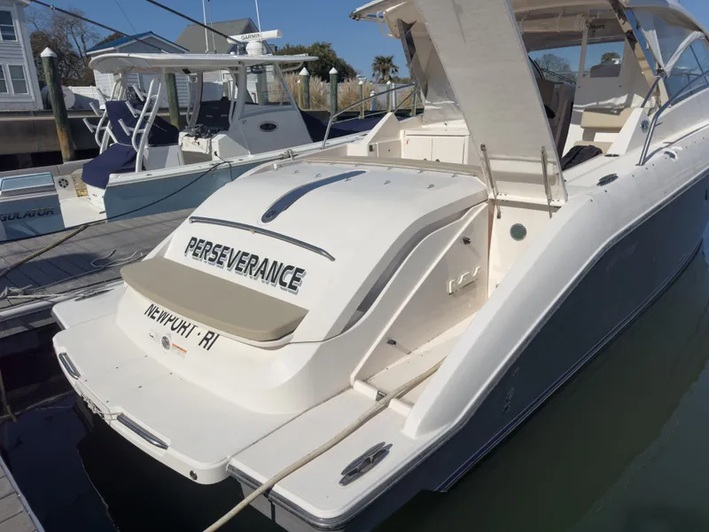 Slide: The Image of 2015 Pursuit SC 365i Sport Coupe docked in Newport, RI. - 43