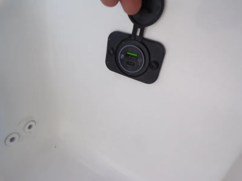 Slide: The Image of USB port in 2026 Tidewater 2500 Carolina Bay boat. - 15