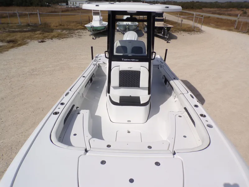 Slide: The Image of 2026 Tidewater 2500 Carolina Bay boat on dry land. - 23
