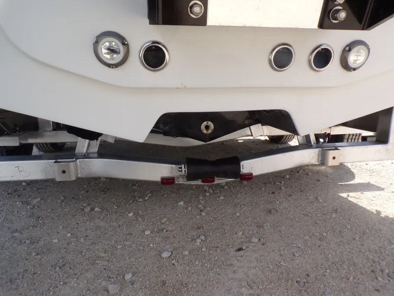 Slide: The Image of Rear view of 2026 Tidewater 2500 Carolina Bay boat on trailer. - 5