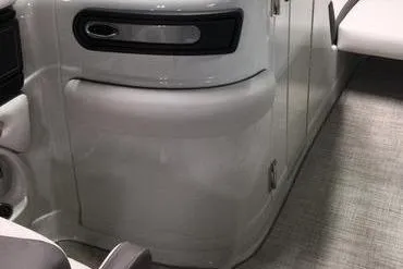 Slide: The Image of 2024 Crownline Eclipse E240 XS boat interior with sleek design and modern features. - 13