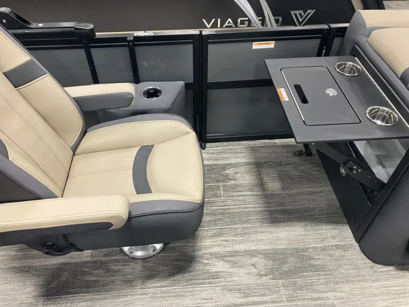 Slide: The Image of Interior of 2026 Viaggio X22Q with seat and table. - 12