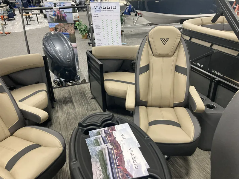 Slide: The Image of Interior of 2026 Viaggio X22Q with luxurious seating. - 17