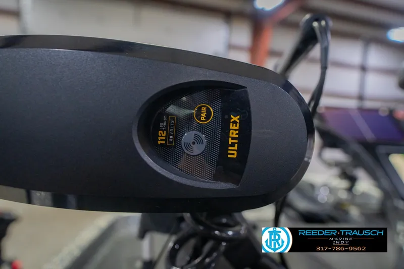 Slide: The Image of Close-up of Ultrex trolling motor on 2016 Bass Cat Cougar boat. - 53