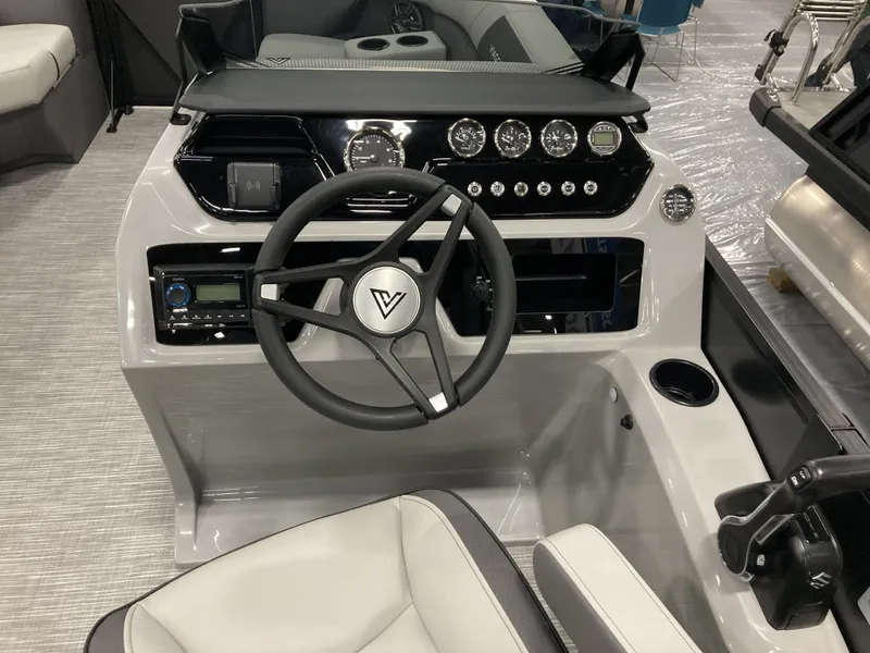 Slide: The Image of Interior view of Viaggio V20U 2026 helm with steering wheel. - 13