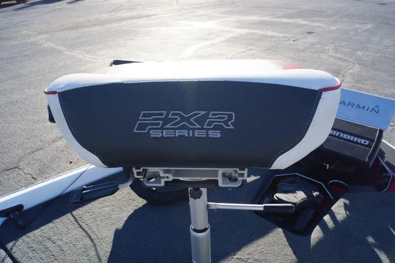 Slide: The Image of 2024 Skeeter FXR21 Limited boat seat with FXR Series branding. - 11