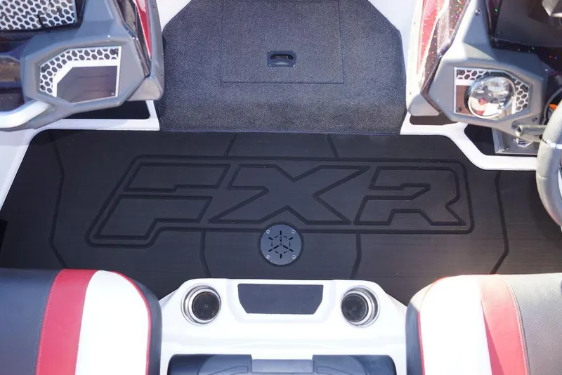 Slide: The Image of 2024 Skeeter FXR21 Limited boat interior with FXR logo on floor mat. - 6