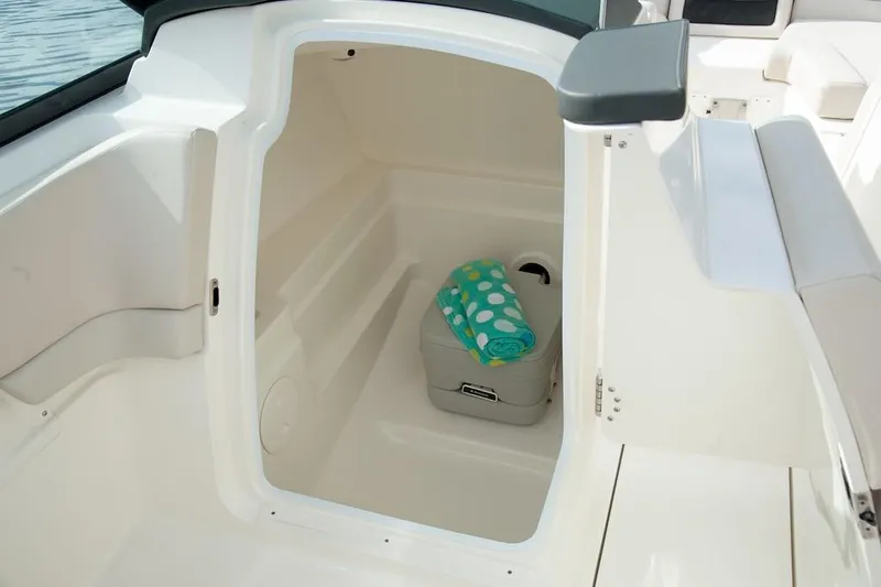 Slide: The Image of Display screen of a 2019 Boston Whaler 230 Vantage showing engine metrics. - 17