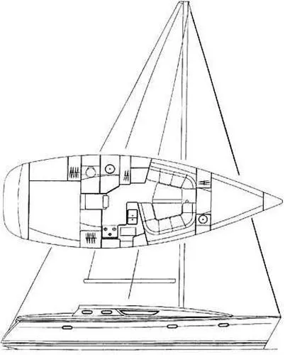 Slide: The Image of Jeanneau 36.2 1996 - 1