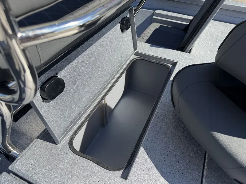 Slide: The Image of Interior of 2026 Xpress H20B with storage compartment. - 19