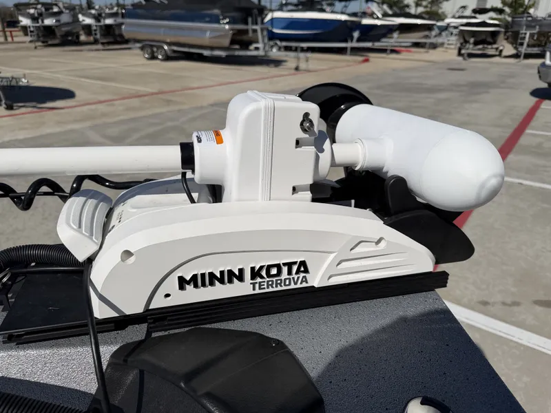 Slide: The Image of Minn Kota Terrova mounted on Xpress H20B 2026 boat. - 28