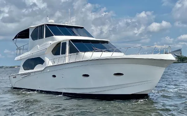 Slide: The Image of Sandpiper BUILT BY VADERBUILT YACHTS IN KENTUCKY 53 ENCLOSED FLY 2008 - 1