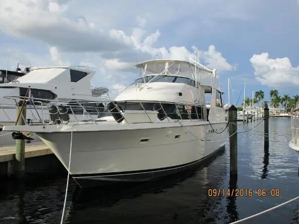 Slide: The Image of Hatteras Cockpit Motor Yacht 1990 - 0