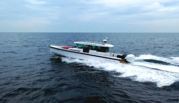 Slide: The Image of Axopar 37 Cabin with Wet Bar 2019 - 0