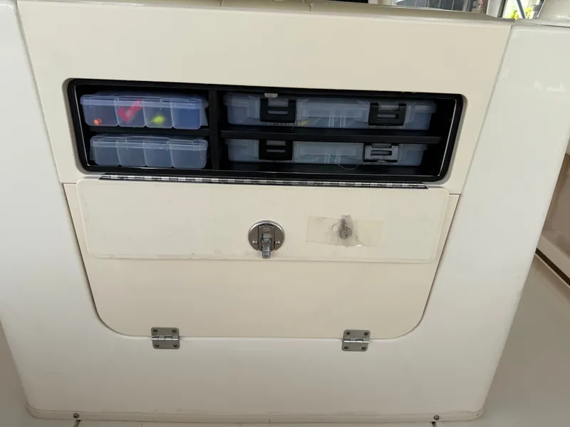 Slide: The Image of Intrepid 356 boat, fishing gear storage, year 2000. - 28