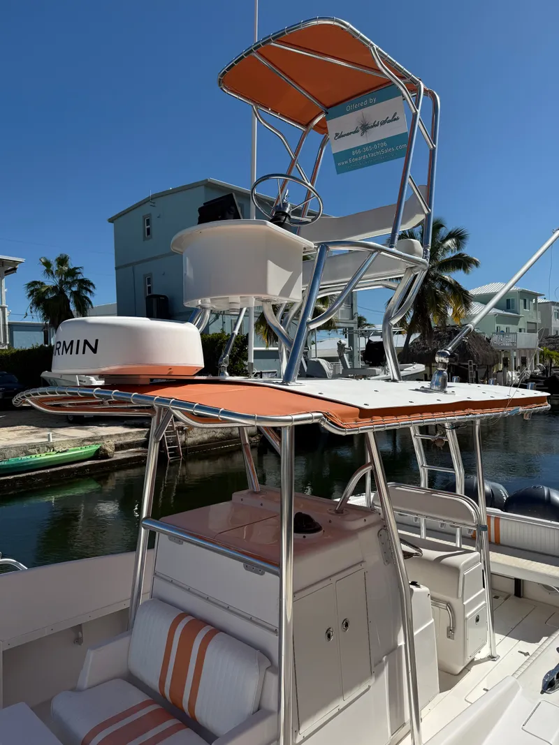 Slide: The Image of Intrepid 356 boat from 2000 with elevated helm station. - 3