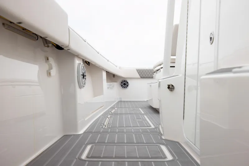 Slide: The Image of 2020 Invincible 40 Catamaran interior with sleek design and modern features. - 22