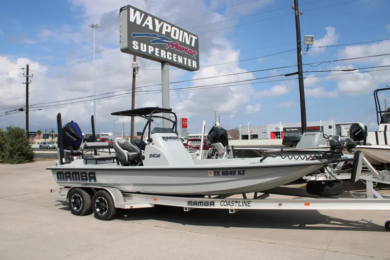 The Image of 2025 Mamba 24 Cat Elite boat on trailer at Waypoint Marine Supercenter. - 1