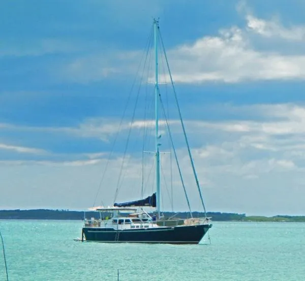 Slide: The Image of Custom Lindsay Steel Sailboat 1993 - 0