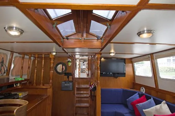 Slide: The Image of Custom Lindsay Steel Sailboat 1993 - 10