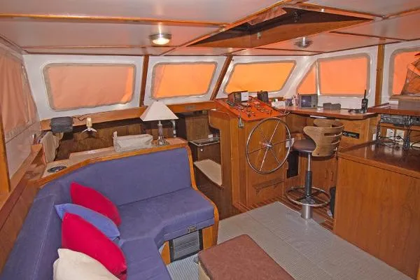 Slide: The Image of Custom Lindsay Steel Sailboat 1993 - 11