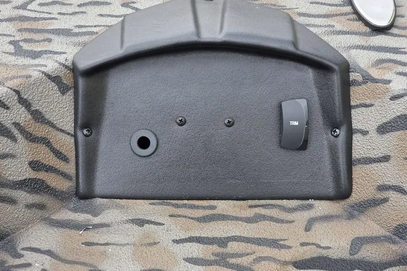 Slide: The Image of Control panel on 2026 Xpress H20B Bay boat with camouflage pattern. - 28