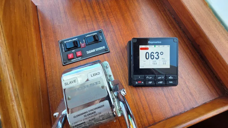 Slide: The Image of Controls and instruments on DeFever 48 Tri Cabin, year 1987. - 39