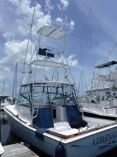 Slide: The Image of Topaz 37 EXPRESS SPORTFISH w/ Tower 1987 - 2