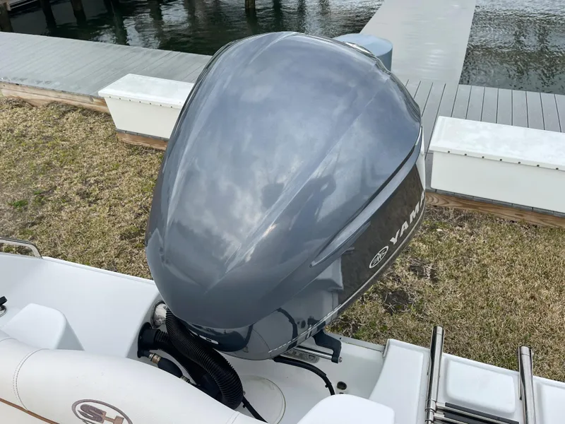 Slide: The Image of 2015 Sea Hunt Ultra 234 with Yamaha outboard motor. - 33