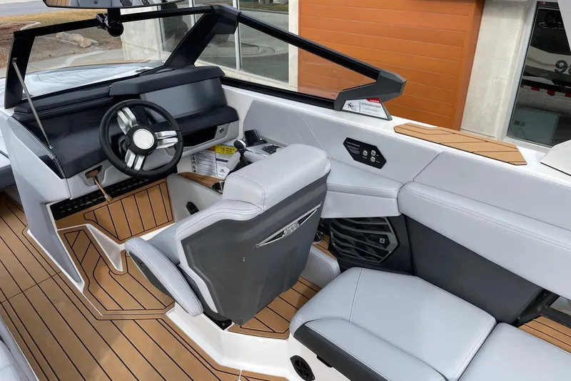 Slide: The Image of 2025 Nautique Super Air Nautique G25 interior with sleek design and modern controls. - 6