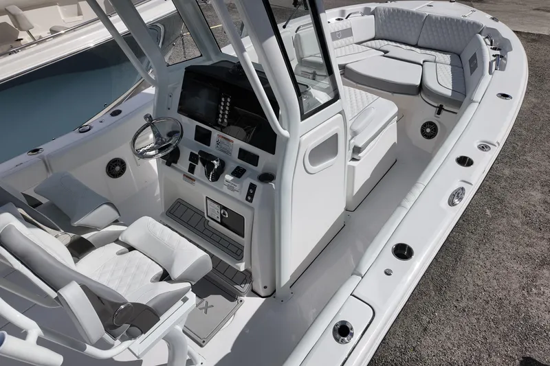 Slide: The Image of 2026 Sea Fox 268 Commander boat interior with modern helm and seating. - 4
