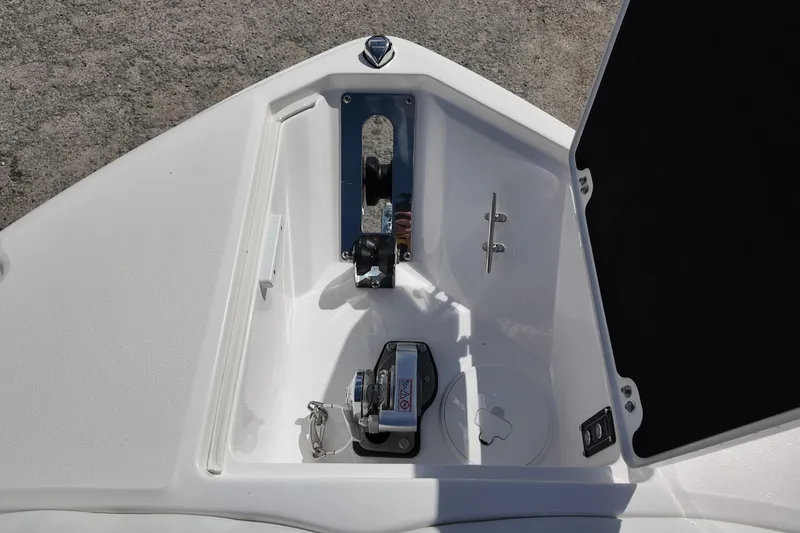 Slide: The Image of 2026 Sea Fox 268 Commander anchor locker with winch and cleat. - 8
