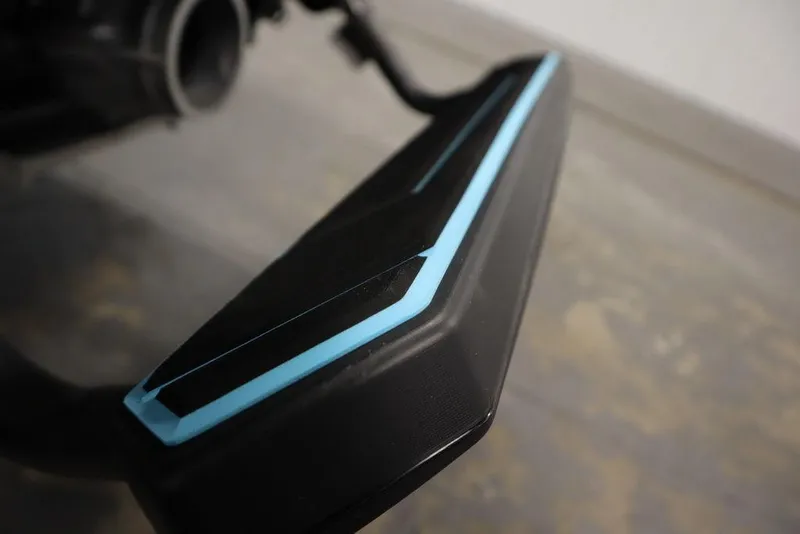 The Image of Close-up of 2026 Yamaha WaveRunner FX HO footrest with blue accent. - 19