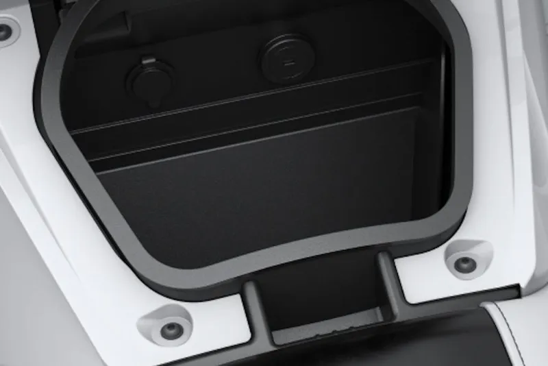 Slide: The Image of Storage compartment of 2026 Yamaha WaveRunner VX Deluxe, showcasing interior design details. - 25