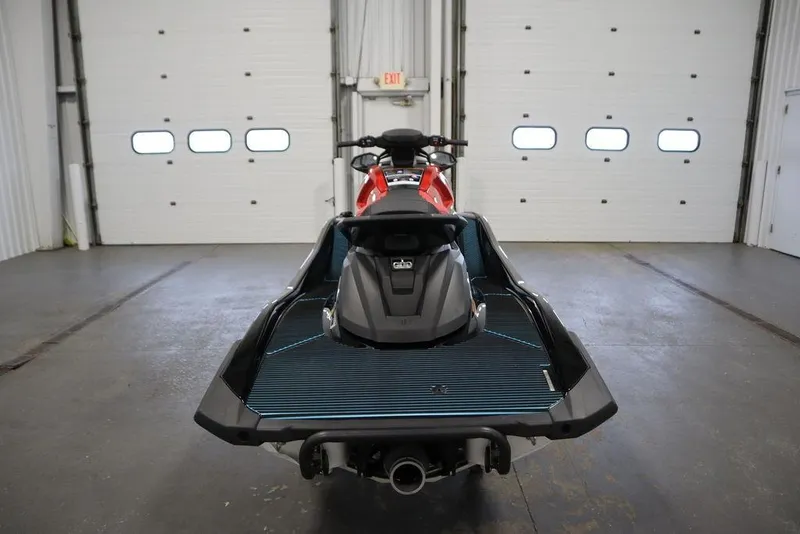 Slide: The Image of 2026 Yamaha WaveRunner VX Deluxe in a garage, rear view. - 7