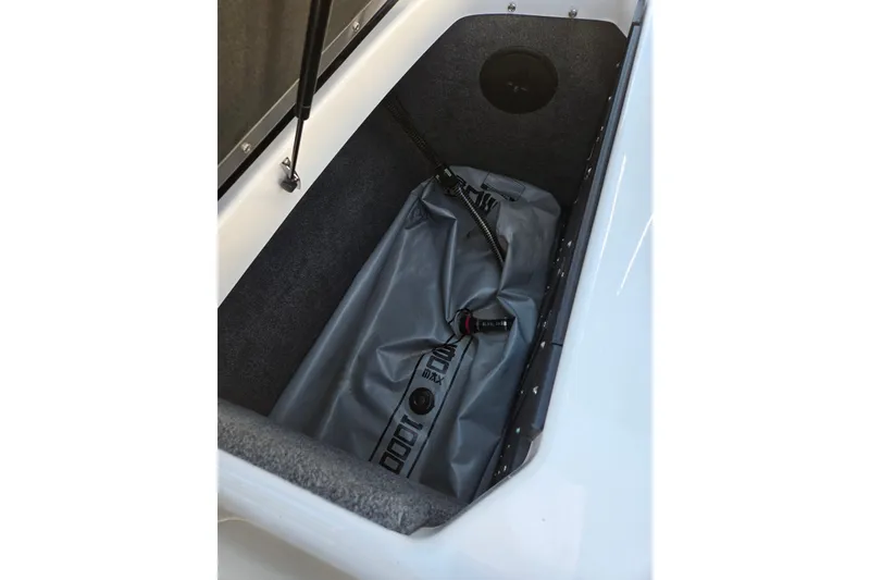 Slide: The Image of 2020 Moomba Helix boat storage compartment with ballast bag. - 26