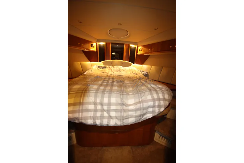 Slide: The Image of Luxurious bedroom interior of 2003 Cruisers Yachts 4450 Express Motoryacht. - 49