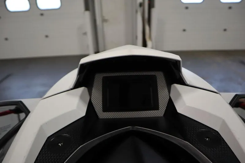 Slide: The Image of 2025 Yamaha WaveRunner GP HO dashboard in a garage setting. - 15