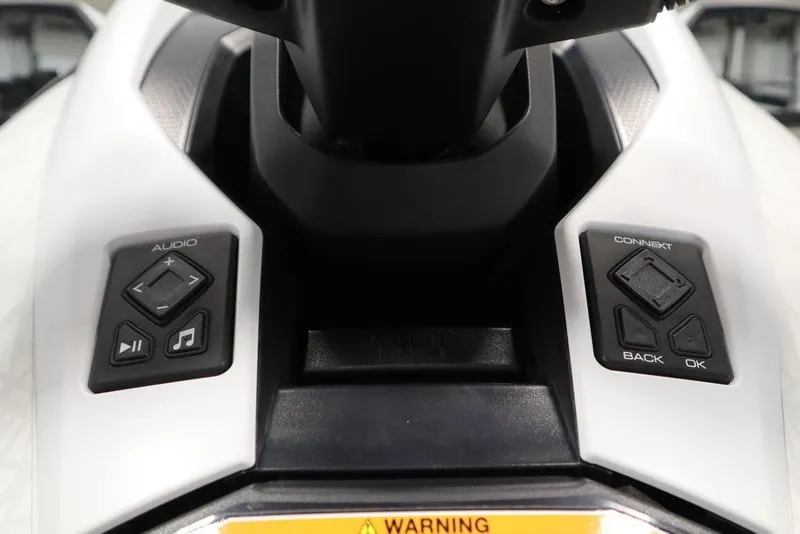 Slide: The Image of 2024 Yamaha WaveRunner GP SVHO dashboard with audio and connect controls. - 19